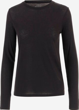 Vince semi-transparant katoengebreid