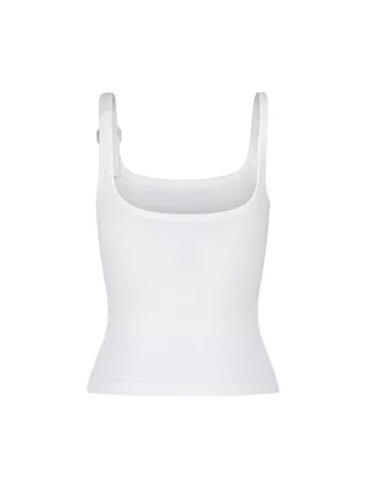 Courr&egrave;ges Womens Top White Cotton. Elastane
