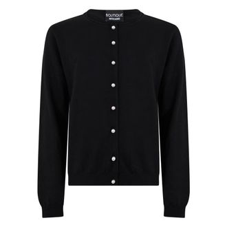 Moschino Cardigan Jumper - female - Moschino - Cardigans - Black - 2XL - Knitwear