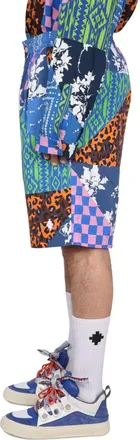 Marcelo Burlon Polyamide Bermuda Shorts - Blue