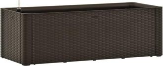 vidaXL Garden Raised Bed with Self Watering System Mocha 100x43x33 cm vidaXL