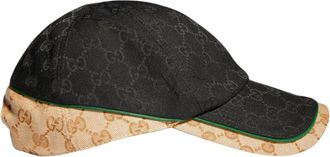 Gucci GG Katoenen Canvas Baseballpet - Heren - Accessoires - Zwart - Maat: L Katoen