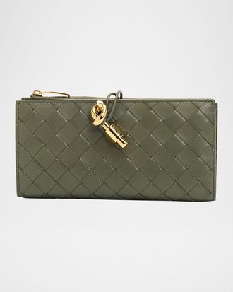 Bottega Veneta Andiamo Leather Long Wallet