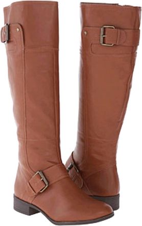 Nine West Womens Vermillio Knee High Boot In Cognac