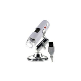 Trade Shop Trade Shop - Microscopio Digital Usb 20x 400x Pc Notebook Foto Video 8 Led 2.0 Mpx Soporte Cd