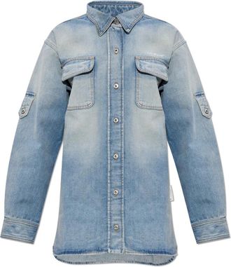 Off-white Denim Overhemd - Dames - Spijkeroverhemden - Blauw - M - Denim - Overhemden