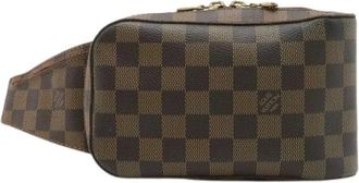 Louis Vuitton Pre-owned Belt Bags, male, Brown, Size: ONE SIZE Pre-owned Damier Geronimos Waist Bag