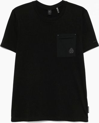 Moose Knuckles Mens Dalon T-Shirt Black - Size: 40