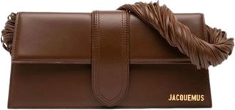 Jacquemus Pre-owned Shoulder Bags, female, Brown, Size: ONE SIZE Pre-owned Leather Shoulder Bag