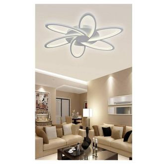 Trade Shop Trade Shop Traesio - Trade Shop - Plafoniera Led 59 Watt Lampada Moderna Bianca A Luce Fredda Calda Naturale C15
