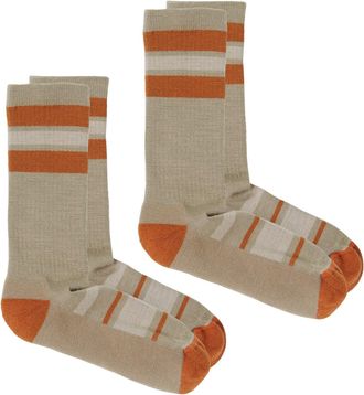 Rei Co-Op Out The Door Merino Wool Crew Socks - 2 Pairs Orange L