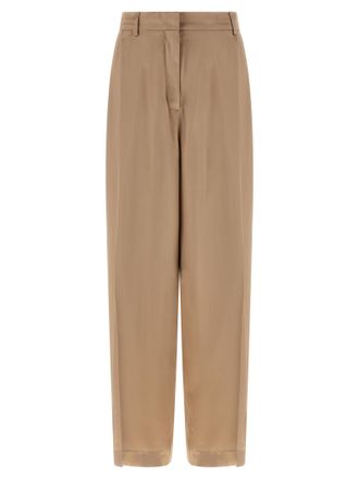 Fabiana Filippi Beige Viscose Casual Womens Pants