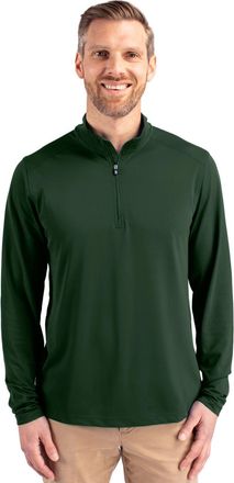 Cutter & Buck Virtue Eco Pique Recycled Quarter Zip Mens Pullover Jacket