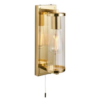 Netlighting COMO Non Dimmable Stylish Contemporary Bathroom Glass Wall Lamp in Yellow
