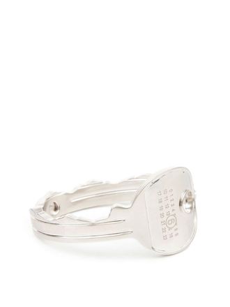 Maison Margiela key-shape logo-engraved bracelet - Silver