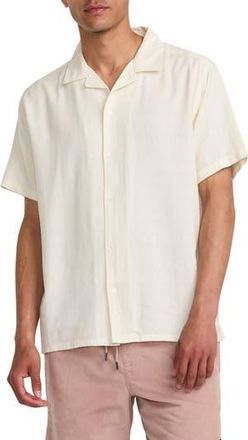 Rvca Vacancy Camp Shirt in Ceramic at Nordstrom Rack, Size Xx-Large