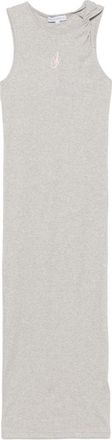 J.W.Anderson Maxi-jurk met geborduurd logo - Grijs