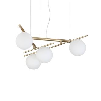 Netlighting Atlas Globe Pendant Ceiling Light Gold 4x G9