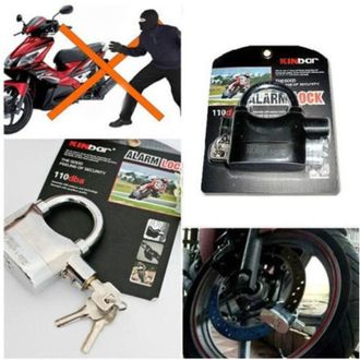 Trade Shop Trade Shop - Antifurto Bloccadisco Con Allarme Sonoro Per Moto Scooter Lucchetto Bloccadischi