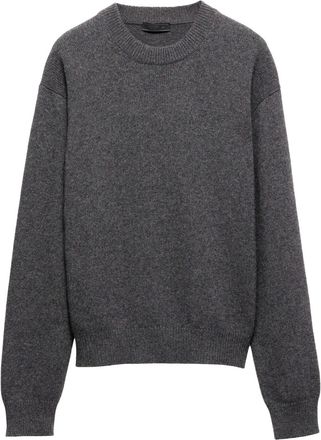 Prada Maglione con logo - Grigio