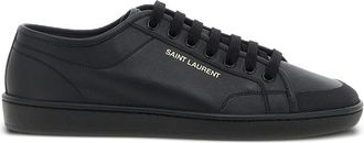 Saint Laurent Logo-detail Leather Sneakers