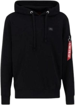 Alpha Industries Hoodies & sweatvesten, Heren, Zwart, S, Katoen, X-Fit hoodie effen kleur lange mouw