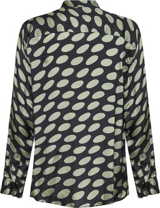 Dries Van Noten Mens Shirt Soft Ellipses Multicolour Cupro