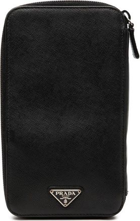 Prada Pre-owned Prada Saffiano Zip Around Wallet Unisex K6AVNA9NB3CIBD52
