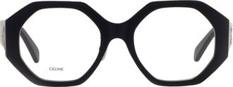 Celine Demo Geometric Ladies Eyeglasses CL50161F 001 52