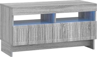 vidaXL Mueble De Tv Led Sonoma Gris Madera De Ingenier&iacute;a Vidaxl
