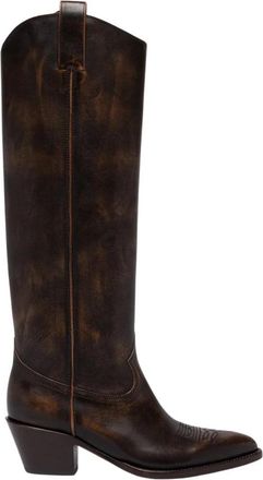 Buttero Annie Boot - Dames - Cowboylaarzen - Bruin - 41 EU - Leer - Schoenen