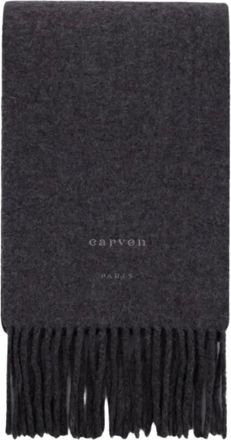 Carven Sciarpa con frange - Grigio