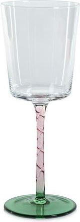 Zodax Sachi Set of 4 White Wine Glasses in Green/Pink at Nordstrom Rack
