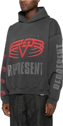 Represent Reversible Living Legacy Tour Hoodie - Heren - Hoodies - Grijs - S - Katoen - Hoodies & sweatvesten