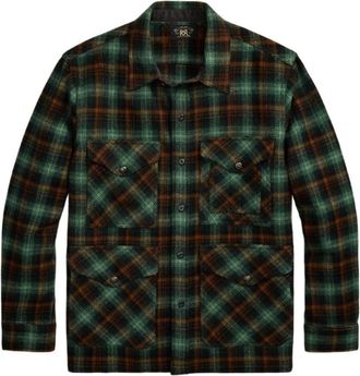 Ralph Lauren Heren, Overhemden, Groen, Maat: XL Wol