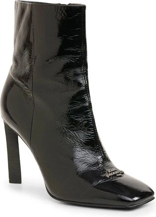 Karl Lagerfeld VICA KL339029 Boots Womens Black Patent Leather Bootie LION51