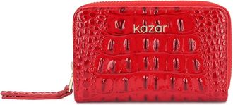 Kazar Patent Embossed Wallet - Dames - Portefeuilles - Rood - ONE Size - Leer - Accessoires