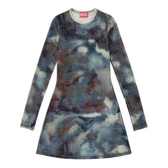 Diesel D-Uplo Mini Dress - female - Diesel - Short Dresses - Green - XS - Dresses