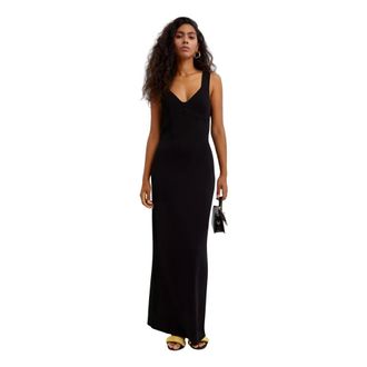 Nina Ricci Gowns, female, Black, Size: XS Corset Midi Dress
