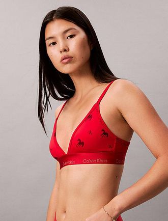 Calvin Klein Sujetador de tri&aacute;ngulo ligeramente forrado - Lunar New Year