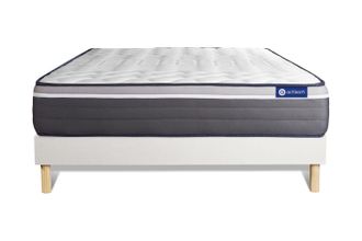 Actisom Actisom - Somier Blanco + Colch&oacute;n Con L&aacute;tex Y Espuma Viscoel&aacute;stica 180 X 200