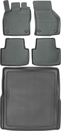 OEM Volkswagen Passat B8 Kombi A Partir De 2014 Set - Alfombrillas Para Coche + Alfombrilla Para Maletero