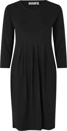 Masai Elegante Zwarte Jurk met 3/4 Mouwen - Dames - Casual kleedjes - Zwart - XS - Kleedjes