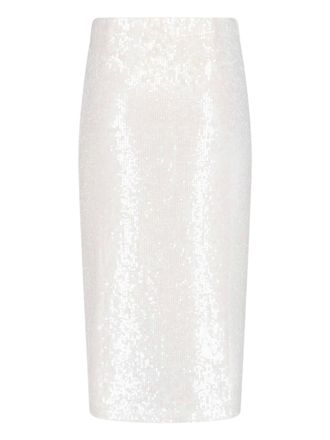 Parosh Womens Skirts White Polyamide