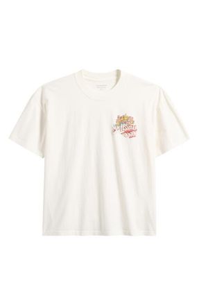 AllSaints Roque International Rock Festival Cotton Graphic T-Shirt in Chalk White at Nordstrom, Size Xx-Large