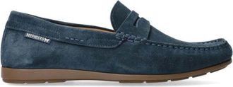 Mephisto Blauwe Su&egrave;de Heren Mocassin - Heren - Loafers - Blauw - 46 EU - Su&egrave;de - Schoenen