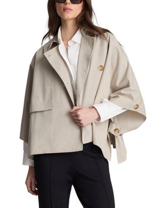 Kenneth Cole Twill Trench Cape