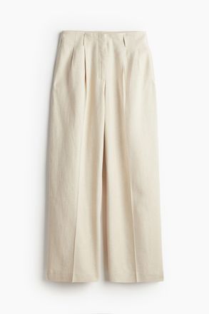 H&M Elegante Hose - Hellbeige