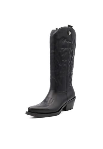 Bottines QUEEN HELENA – Jambières Larges, Talon 5 Cm, Microfibre, Taille Régulière, Élégance Minimaliste