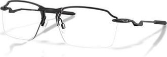 Oakley 57mm Rectangle optical glasses in Black at Nordstrom